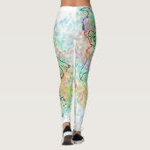 Bunte Weltkarten-Leggings Leggings (Rückseite)
