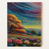 Bunte Wiesenblumen Kunst Planer (Rückseite)