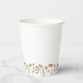 Bunte Wildblume Pappbecher (Vorderseite)