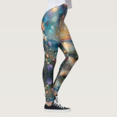 Bunte Wildblumen am Wasser  Leggings (Rechts)