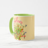 Bunte Wildblumen-Hübsche Tasse (Vorderseite Links)