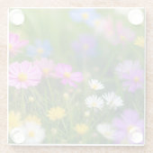 Bunte Wildblumen im Feld-17260 Glasuntersetzer (Rückseite)