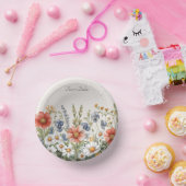 Bunte Wildblumen Pappteller (Party)