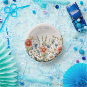 Bunte Wildblumen Pappteller (Party)