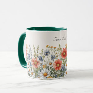 Bunte Wildblumen-Tasse Tasse