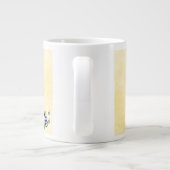 Bunte Wildblumen Text Jumbo-Tasse (Rückseite)