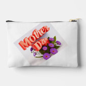 Bunte Wildblumen zum Muttertag Zubehörtasche (Rückseite)