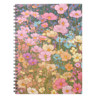 Bunte Wildblumenwiesen 3 Notizblock