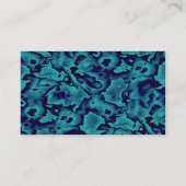 Bunte wilde blaue Formen Visitenkarte (Rückseite)