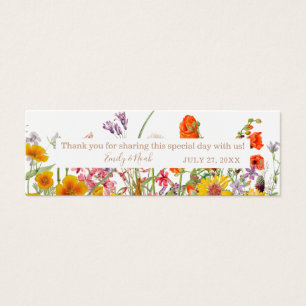 Bunte wilde Blume Country Wedding Vielen Dank