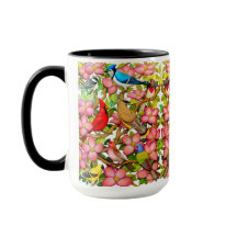 Bunte wilde Vogel-Kunst-Kaffee-Tasse