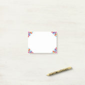 Bunte Wirbel Posten-it® Anmerkungen Post-it Klebezettel (Auf Schreibtisch)