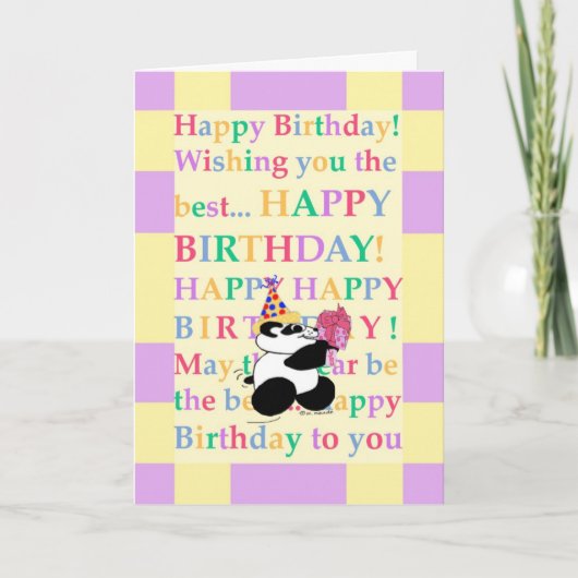 Bunte Wünsche zu einer "Seinfarbe-tiful" Karte (Vorderseite)