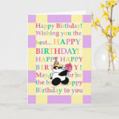 Bunte Wünsche zu einer "Seinfarbe-tiful" Karte (Gelbe Blume)