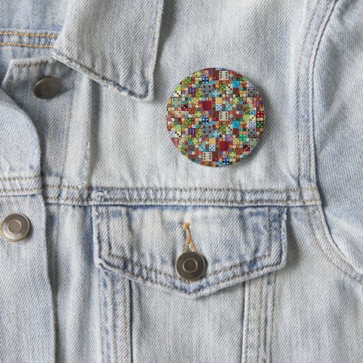 Bunte Würfel Button (Beispiel)