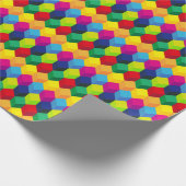 Bunte Würfel Geschenkpapier (Ecke)