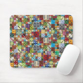 Bunte Würfel Mousepad (Mit Mouse)