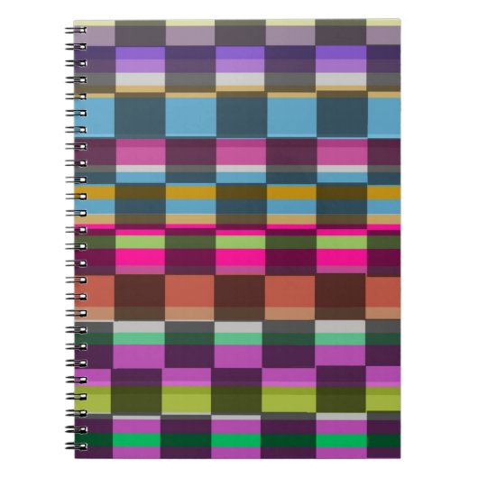 Bunte Würfel Notizblock (Vorderseite)