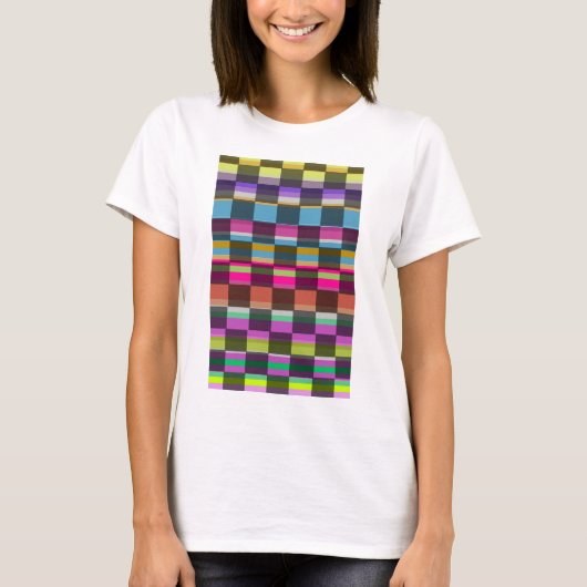 Bunte Würfel T-Shirt (Vorderseite)