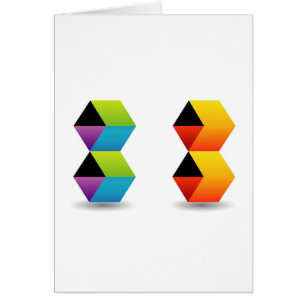 bunte Würfel und Schatten