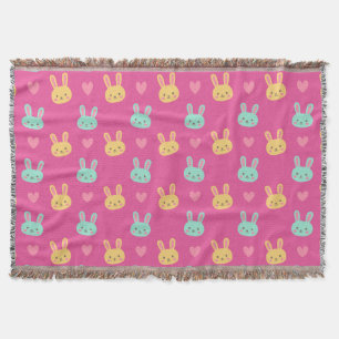 Bunte Wurfs-Decke des Osterhasen-Muster- Decke