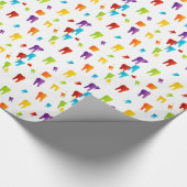 Bunte Zähne Geschenkpapier (Ecke)