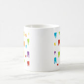 Bunte Zähne Kaffeetasse (Mittel)