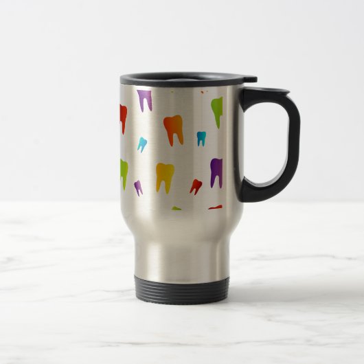 Bunte Zähne Reisebecher (Rechts)