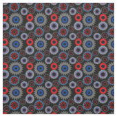 Bunte Zahnräder Stoff (Muster)