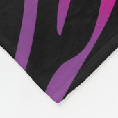 Bunte Zebrabeschaffenheit Fleecedecke (Ecke)