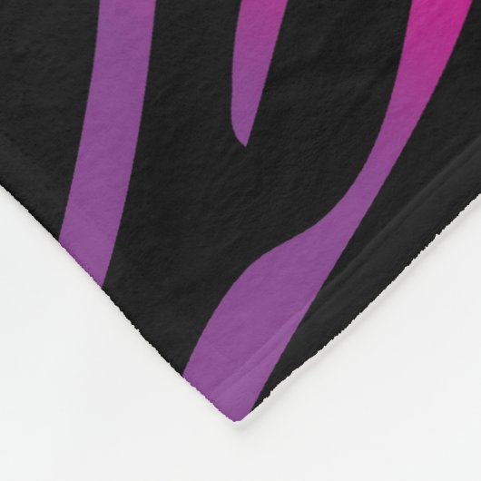 Bunte Zebrabeschaffenheit Fleecedecke (Ecke)