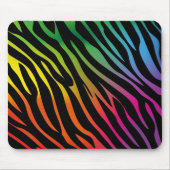 Bunte Zebrabeschaffenheit Mousepad (Vorne)