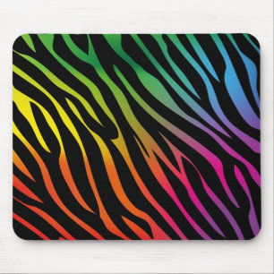 Bunte Zebrabeschaffenheit Mousepad