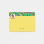 Bunte Zeichenstifte 4 x 3 Post-it Klebezettel (Vorderseite)