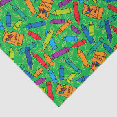 Bunte Zeichenstifte Seidenpapier (Ausschnitt)