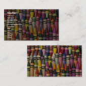 Bunte Zeichenstifte Visitenkarte (Vorne/Hinten)