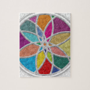 Bunte Zen Mandala Puzzle