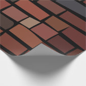 Bunte Ziegelwand Geschenkpapier (Ecke)