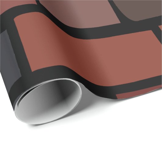 Bunte Ziegelwand Geschenkpapier (Rolleneckpunkt)