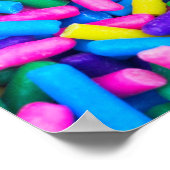 Bunte Zuckerstreusel Poster (Ecke)