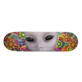 Bunter abstrakter BlumenmusterExtraterrestrial Skateboard