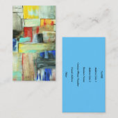 Bunter abstrakter Cityscape-ursprüngliche Visitenkarte (Vorne/Hinten)