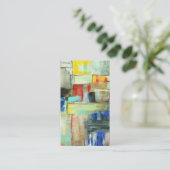 Bunter abstrakter Cityscape-ursprüngliche Visitenkarte (Stehend Vorderseite)