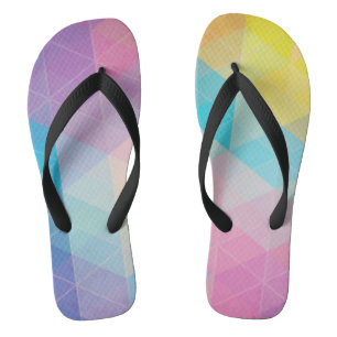 Bunter abstrakter Dreieckhintergrund Badesandalen