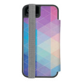 Bunter abstrakter Dreieckhintergrund Incipio iPhone Geldbeutel-Hülle (Folio Rückseite)