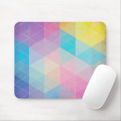 Bunter abstrakter Dreieckhintergrund Mousepad (Mit Mouse)
