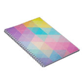 Bunter abstrakter Dreieckhintergrund Notizblock (Rechte Seite)