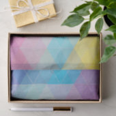 Bunter abstrakter Dreieckhintergrund Seidenpapier (Geschenk)