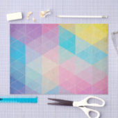 Bunter abstrakter Dreieckhintergrund Seidenpapier (Handwerk)