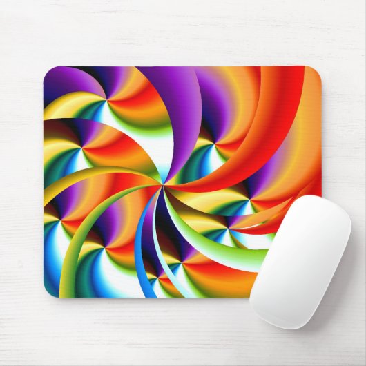 Bunter abstrakter Entwurf Mousepad (Mit Mouse)